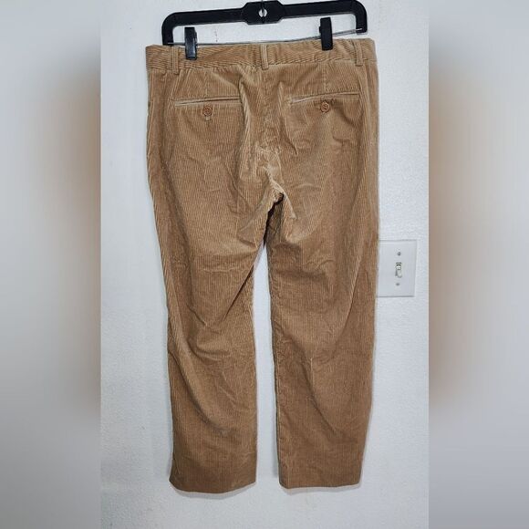 Theory Corduroy Wide Legs Cropped Tan Pants Size 6 - Picture 11 of 11